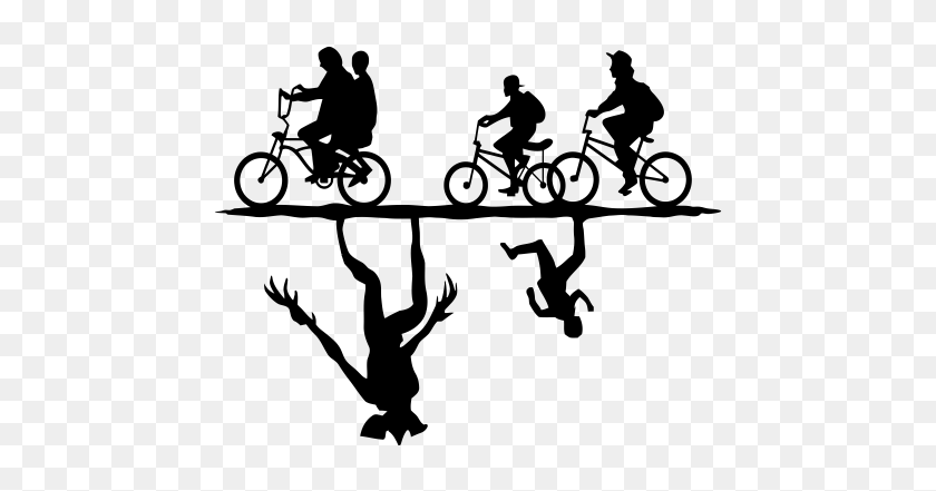 The Upside Down Silhouette Clip Art Image Television - Stranger Things