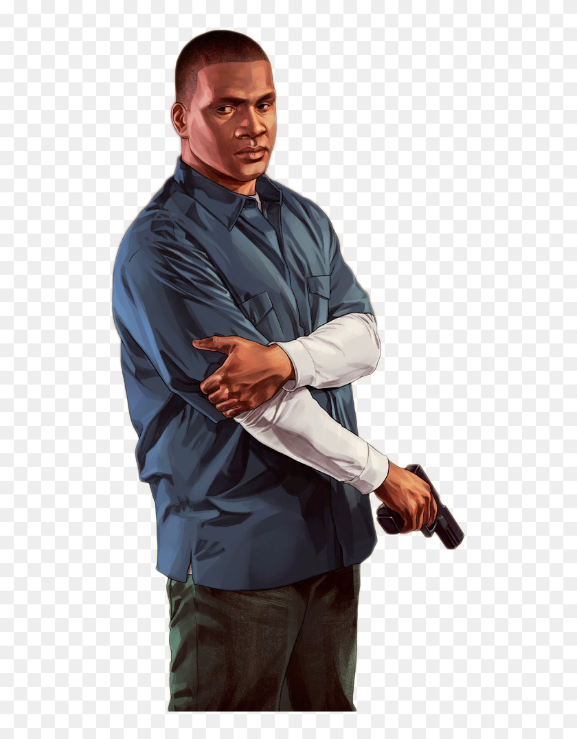 Gta V - Franklin Gta, HD Png Download - 519x996(#6819049) - PngFind