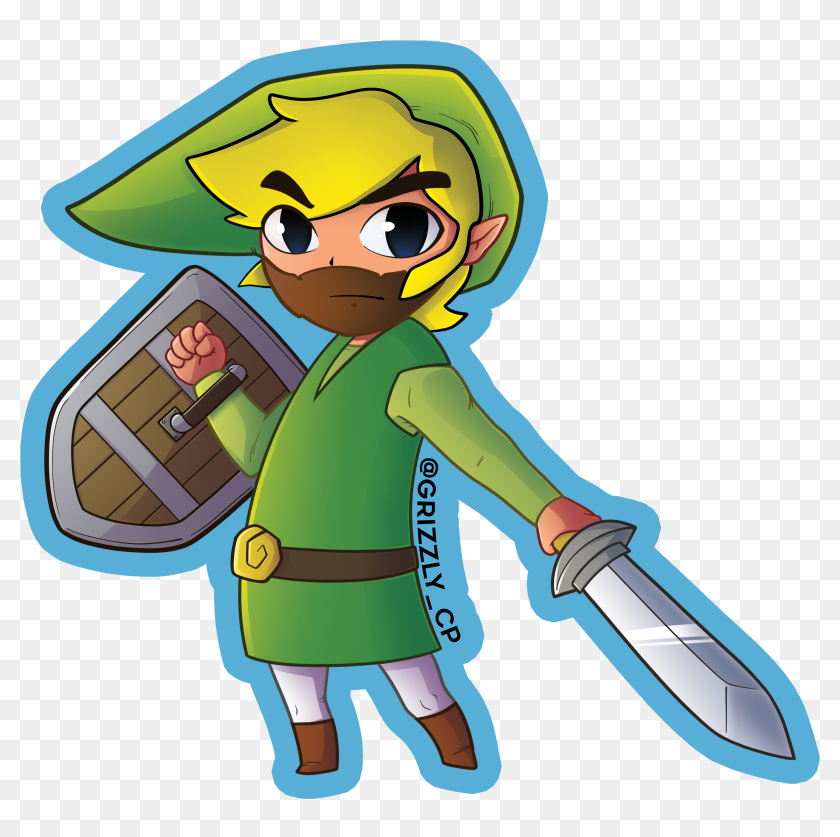 Image Of Toon Link - Cartoon, HD Png Download - 2534x2400(#6821253) -  PngFind