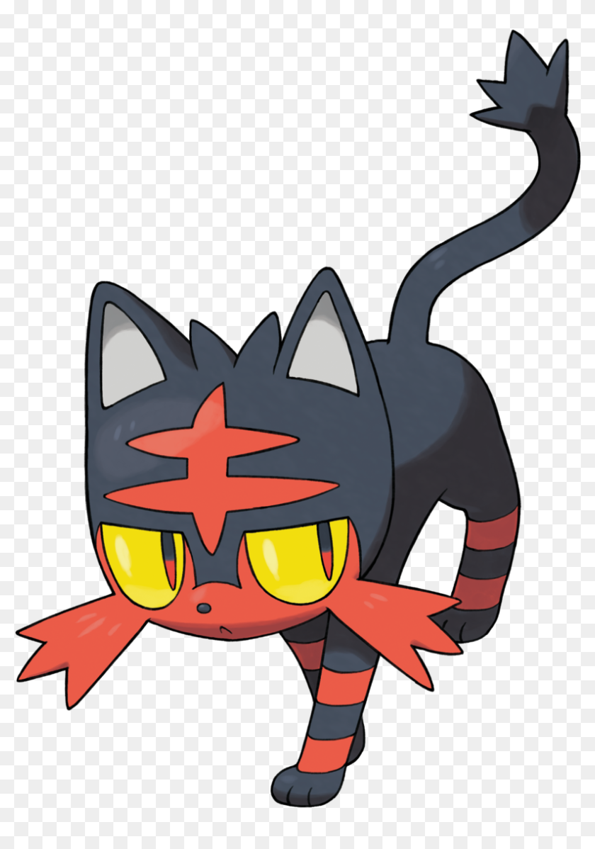 Pokemon Sun And Moon Litten, HD Png Download - 1000x1341(#6821455 ...