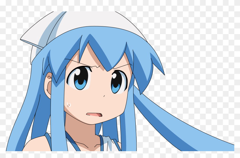 Squid Girl Anime Gif No Background - Anime Gif No Background, HD Png  Download - 2342x1441(#6822156) - PngFind