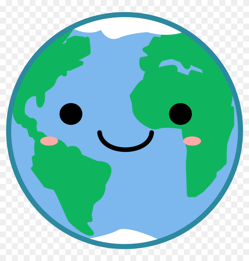 Globe Earth Clipart Kawaii Vector Image Transparent Happy Earth Hd Png Download 1651x1651 Pngfind