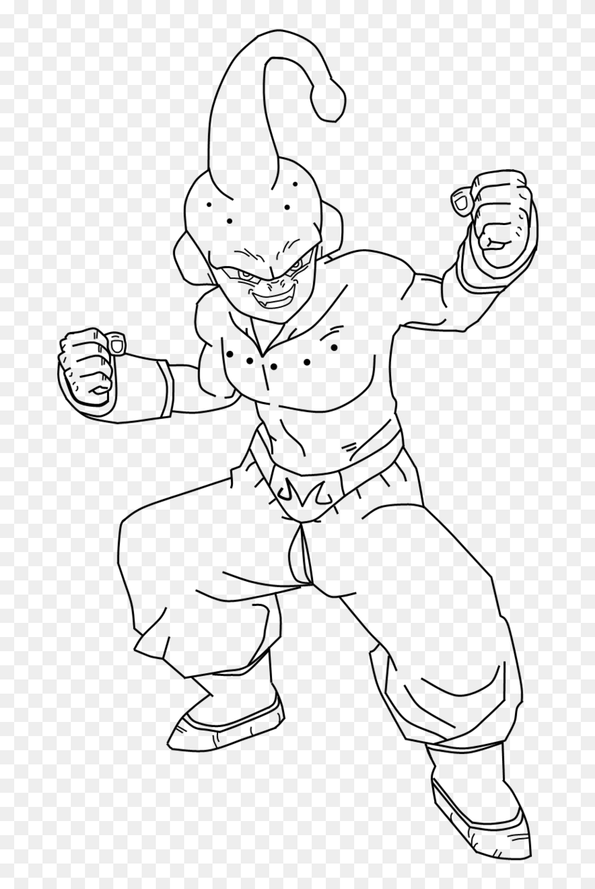Pin Majin Buu Colouring Pages Tattoo Pictures - Dragon Ball Z Majin Buu  Coloring, HD Png Download - 682x1176(#6826869) - PngFind