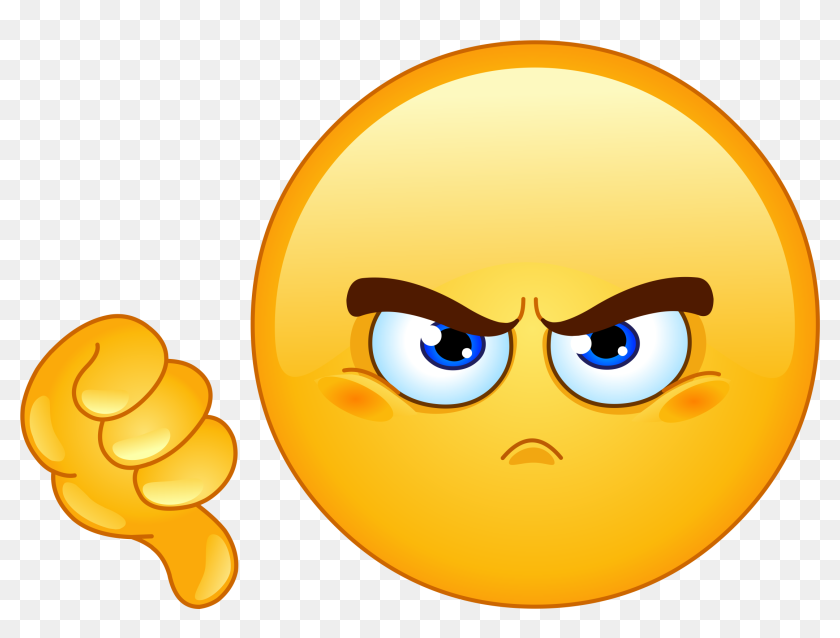 Thumbs Down Emoji 86 Decal Bad Smiley HD Png Download 2214x1577 