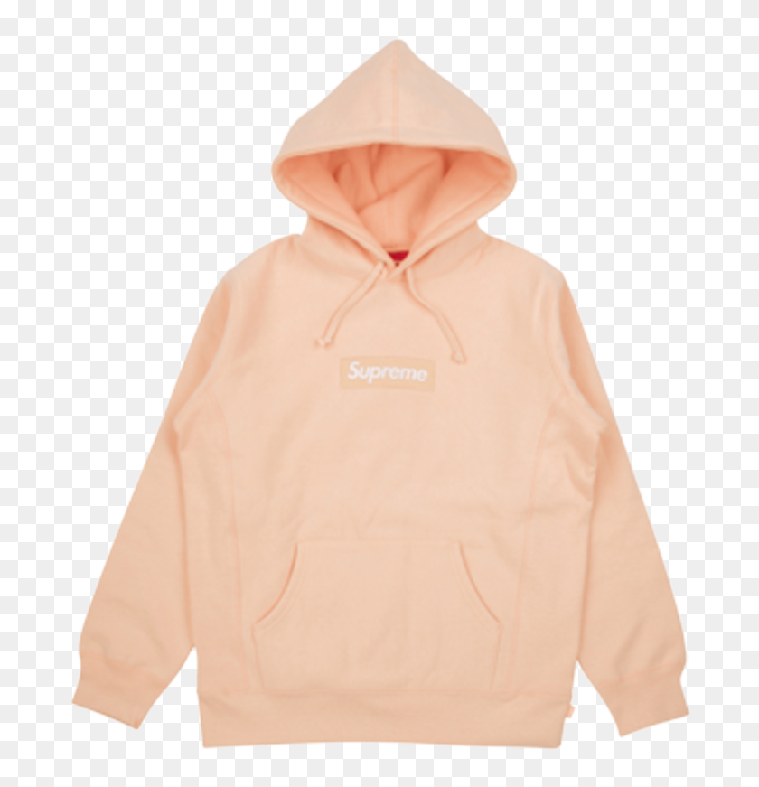 peach supreme hoodie
