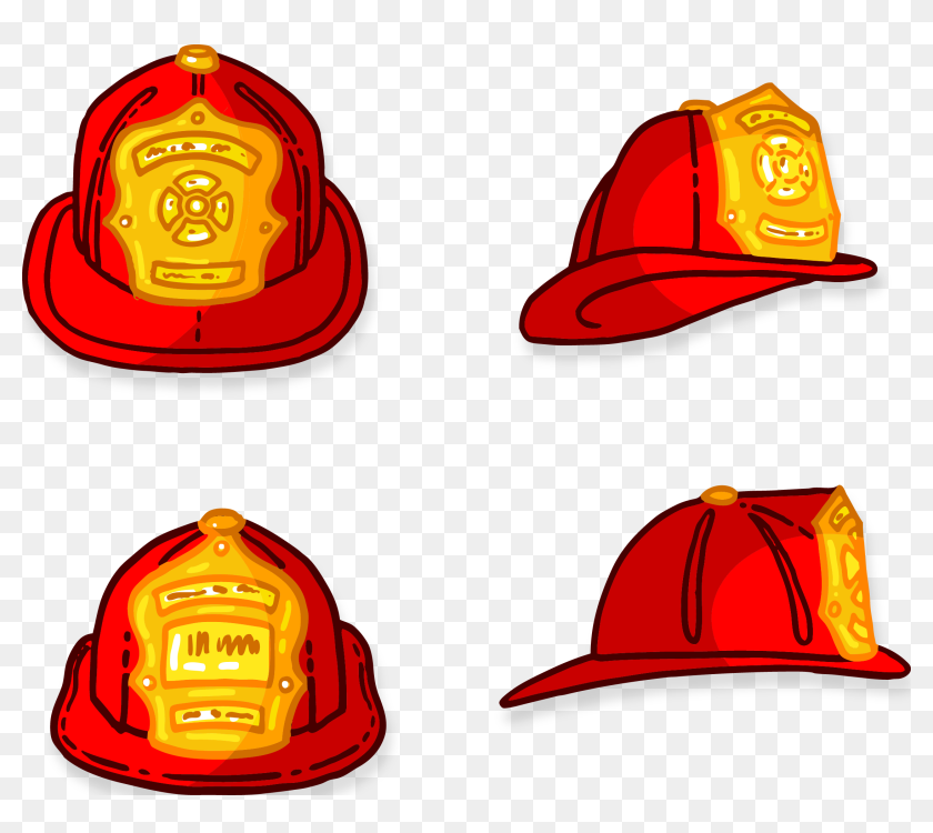 Baseball Cap Firefighter Clip Art - Firefighter Helmet Vector Free, HD Png  Download - 2244x1898(#6838076) - PngFind