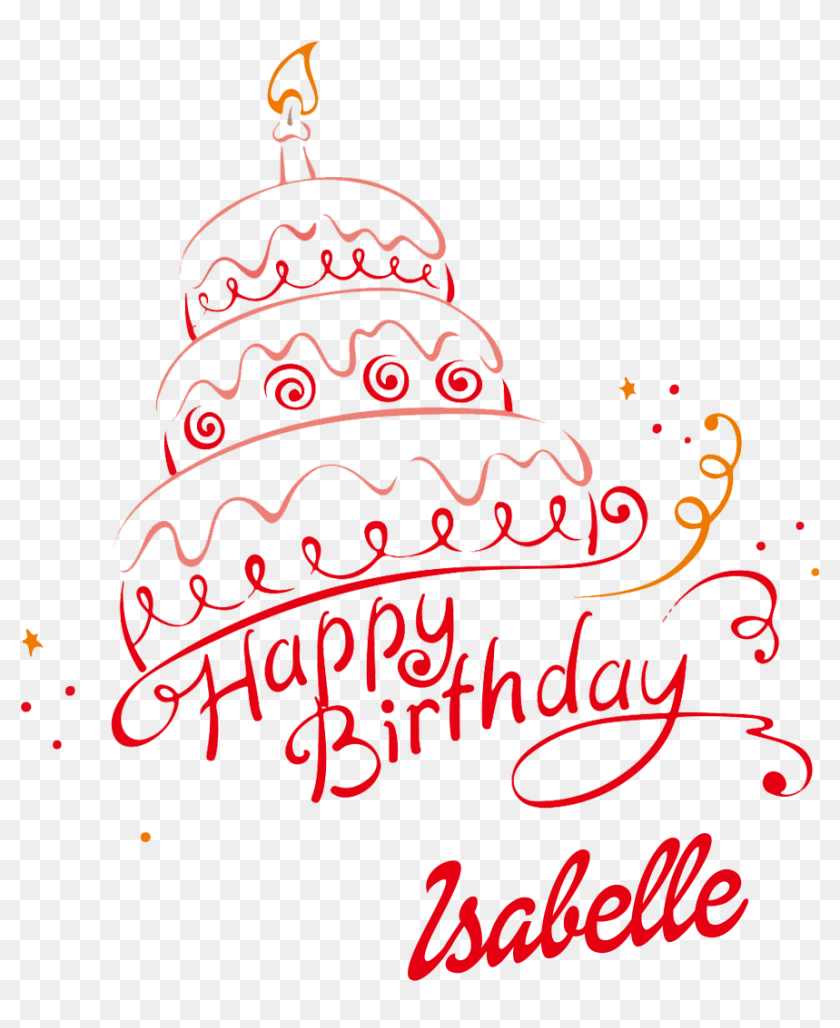 Isabelle Happy Birthday Vector Cake Name Png Happy Birthday Chahat Cake Transparent Png 10x1151 Pngfind