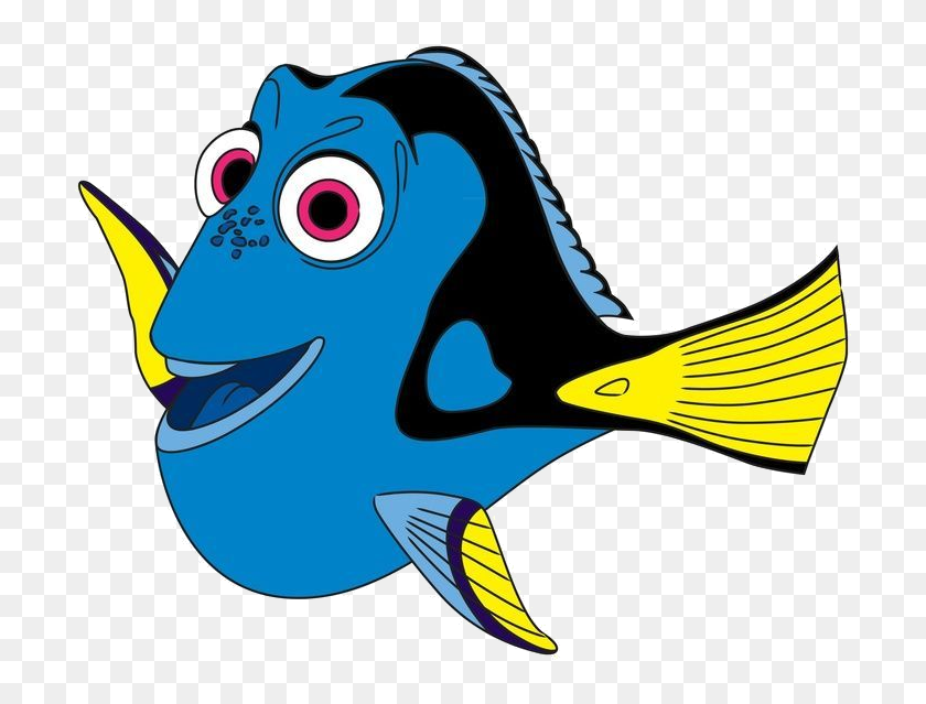 Dory Finding Nemo Cartoon, HD Png Download - 736x592(#6843825) - PngFind