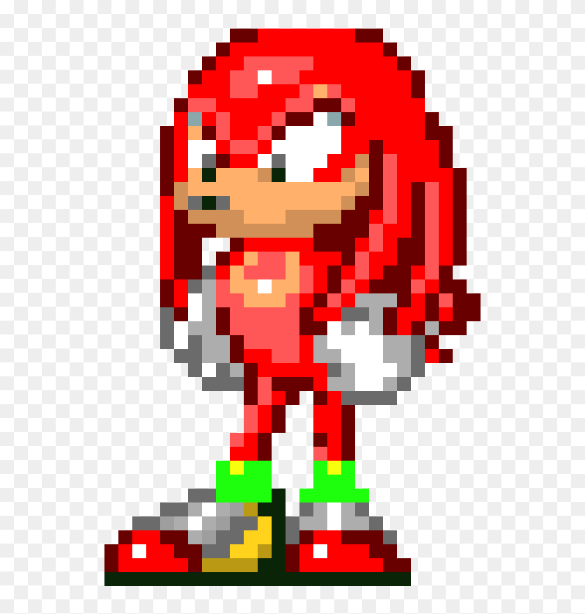 Knuckles Sonic 3 Sprite Hd Png Download 780x10406848982 Pngfind