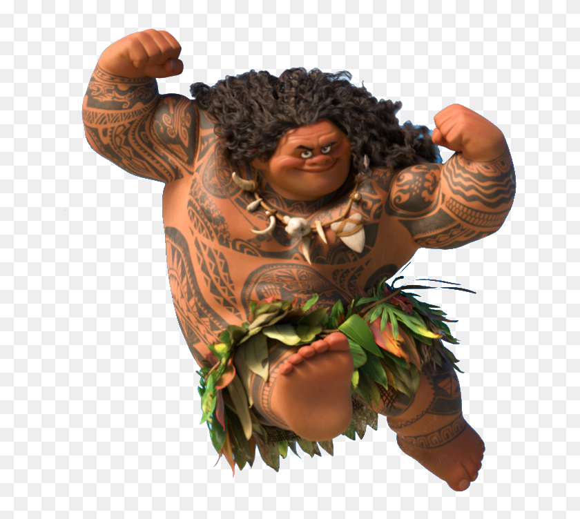 Moana Maui Background Tattoos Png Moana All The Characters Transparent Png 656x672 Pngfind