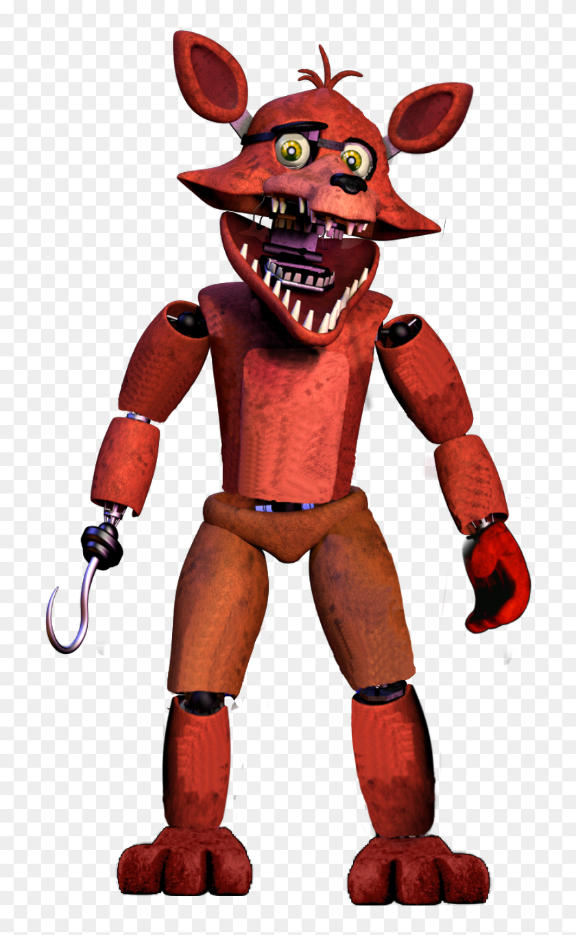 unwitheredfoxy #fnaf2 #fnaf #foxy #freetoedit - Fixed Foxy Fnaf 2, HD Png  Download - 749x1334 PNG 