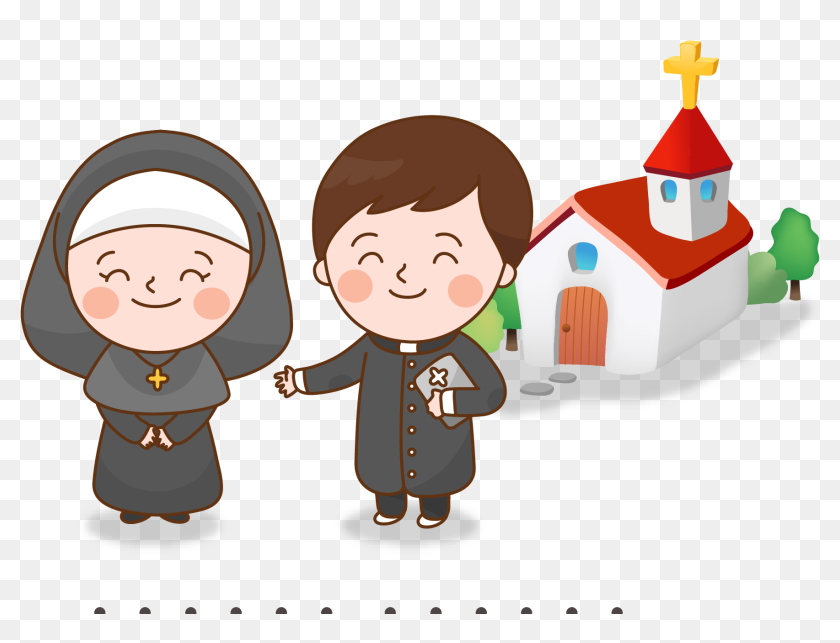Child Priests Nuns Illustration Church Cartoon Clipart - Nuns And Priests Cartoon, HD Png Download - 1883x1256(#6857203) - PngFind Child Priests Nuns Illustration Church Cartoon Clipart - Nuns And Priests Cartoon, HD Png Download - 1883x1256(#6857203) - PngFind
