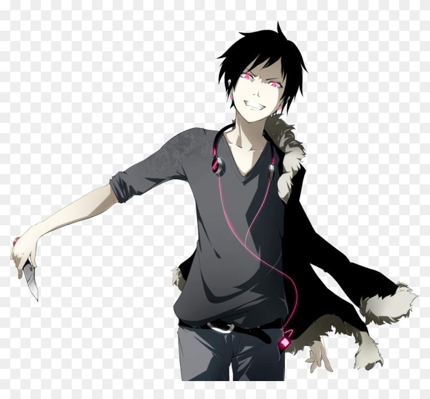 Black Hair Anime Guy With Knife, HD Png Download - 952x838(#6862069 ...