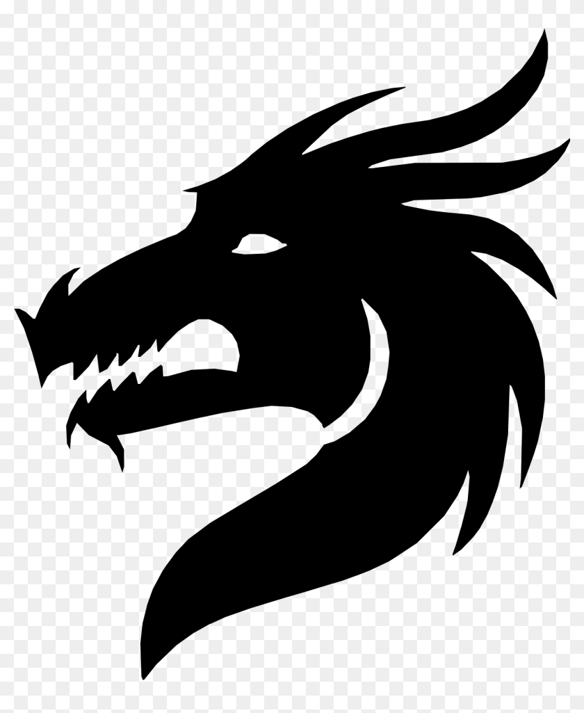 Vector Graphics Silhouette Dragon Clip Art Portable - Dragon Head  Silhouette Png, Transparent Png - 1312X1539(#6862916) - Pngfind