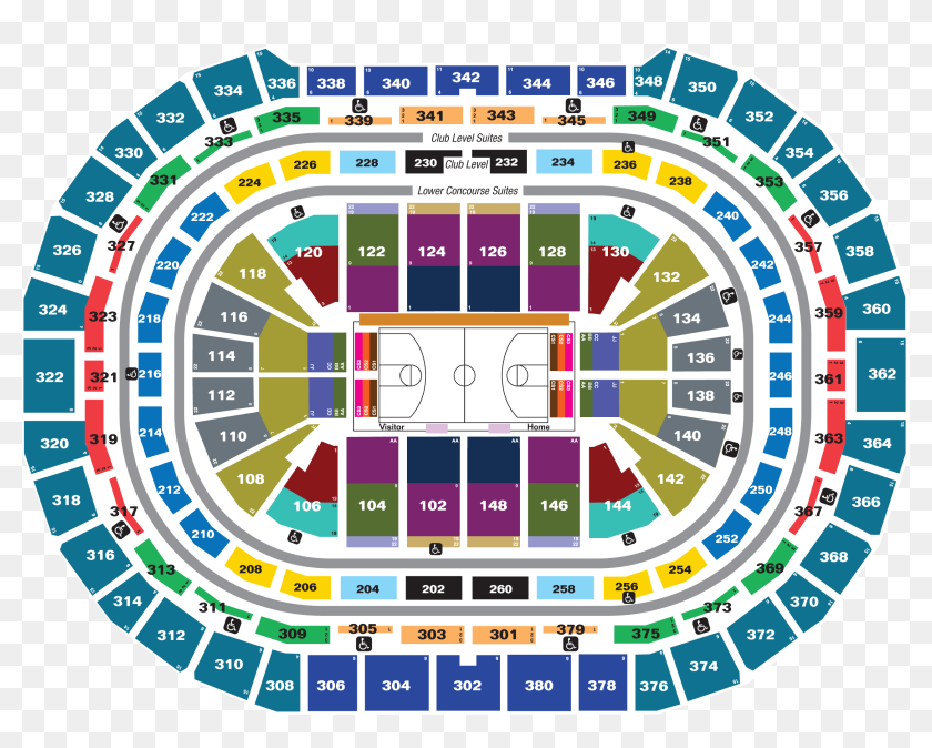 Nuggets Pepsi Center Seating Chart Hd