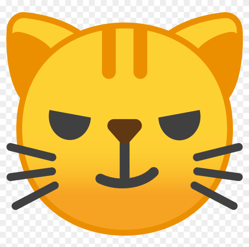 Cat Nose Png -cat Face With Wry Smile Icon - Cat Emoji Sad, Transparent Png  - 963x907(#6863753) - PngFind