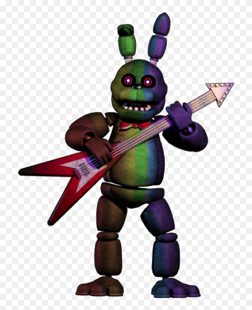 Download Dark Toy Bonnie - Fnaf Animatronics PNG Image with No Background 