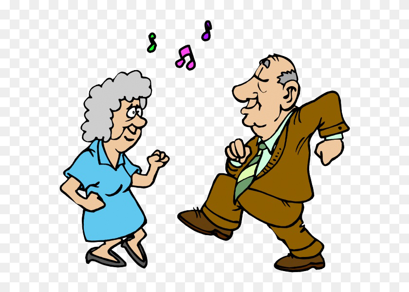 Old Couple Dancing Clipart , Png Download - Old Couple Dancing Clipart,  Transparent Png - 598x520(#6868643) - PngFind