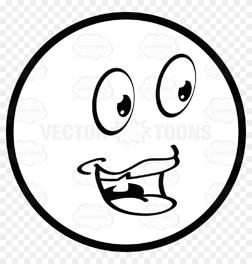 Hungry Face White Smiley Emoticon Free Clipart Images Sketch Of Face Free Download Hd Png Download 800x800 Pngfind