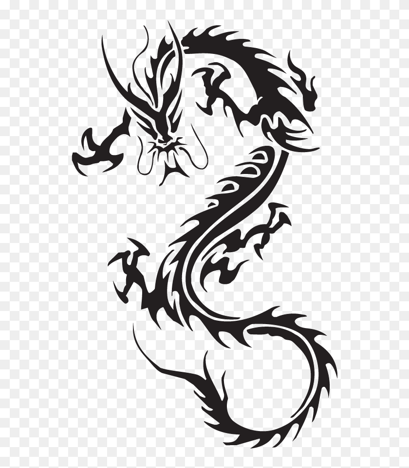 Sleeve Tattoo Chinese Dragon Tattoo Ink - Chinese Dragon Transparent  Background, HD Png Download - 550x890(#6869587) - PngFind