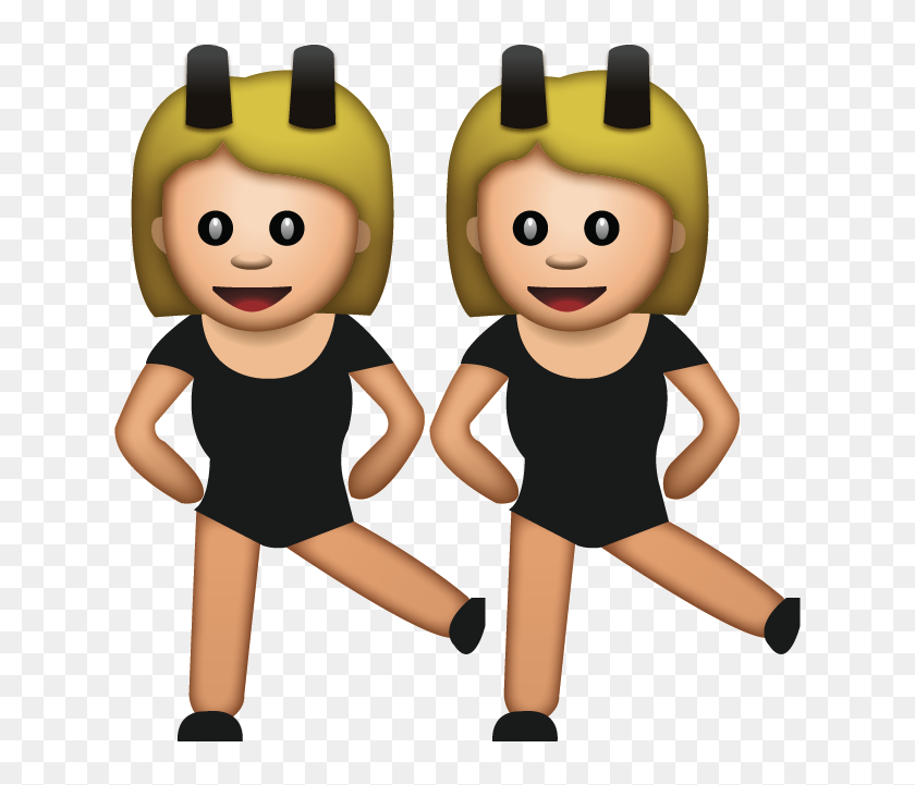 Clip Art Ballerina Emoji Dancing Girls Emoji, HD Png Download