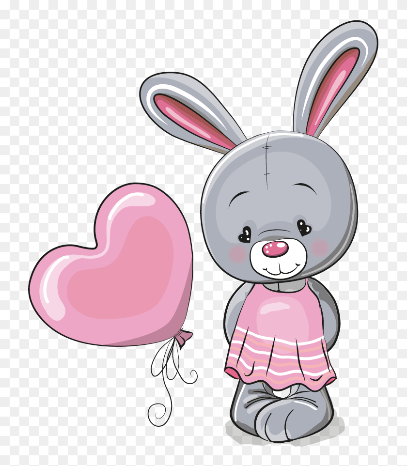 Cute Animated Bunny Pictures - Cute Little Illustration Bunny Vector ...