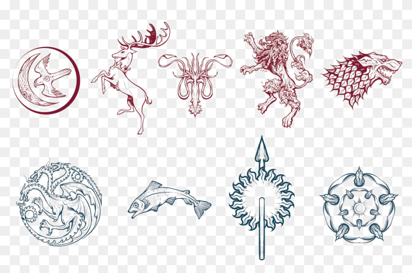 Transparent Game Of Thrones Sigils Png - Game Of Thrones House Sigils