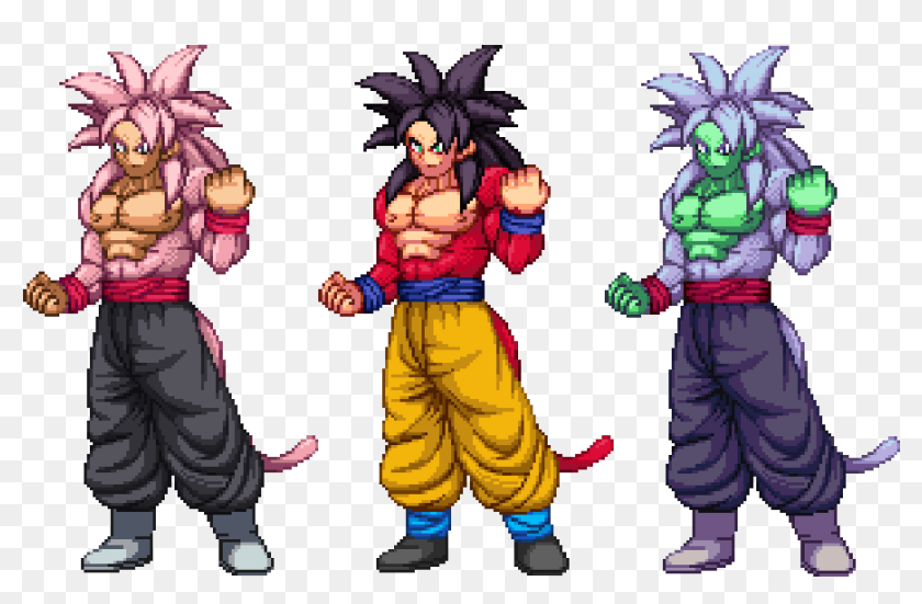 Black Goku SSJ 4, png