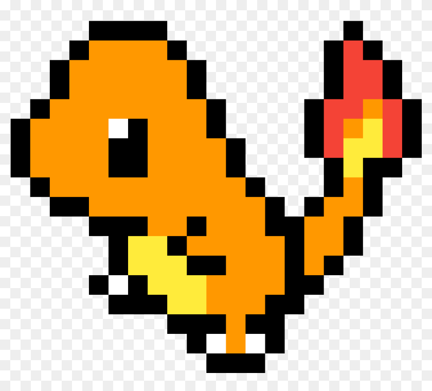 Pikachu Charmander Pixel Art Gif - Charmander Pixel Art, HD Png ...