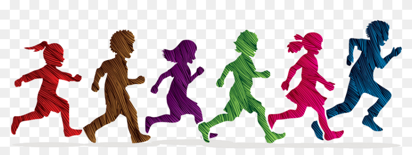 kid running clipart