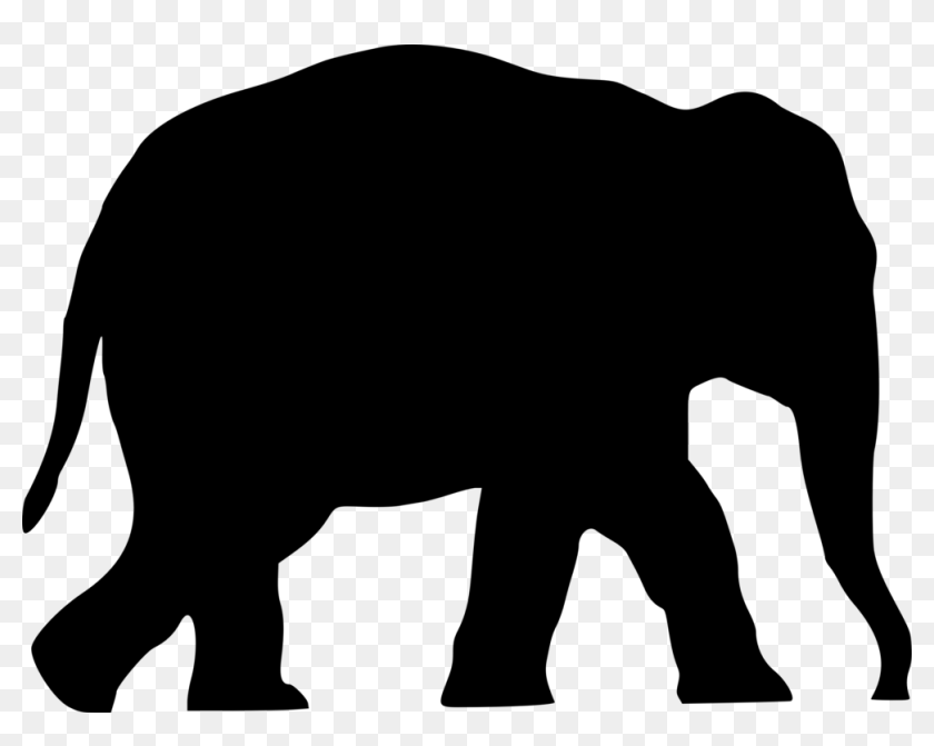 Download Clip Art Silhouette Vector Graphics Elephant Image Silhouette Of A Elephant Hd Png Download 997x750 6881643 Pngfind