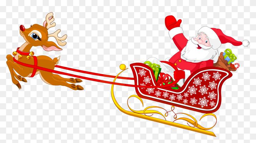 wallpapers Sleigh Clipart Transparent Background santa sleigh clipart png transparent