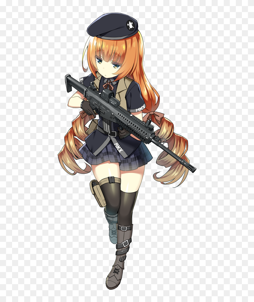 Anime Girls Frontline Guns Rifles Weapons 4K Wallpaper 61088