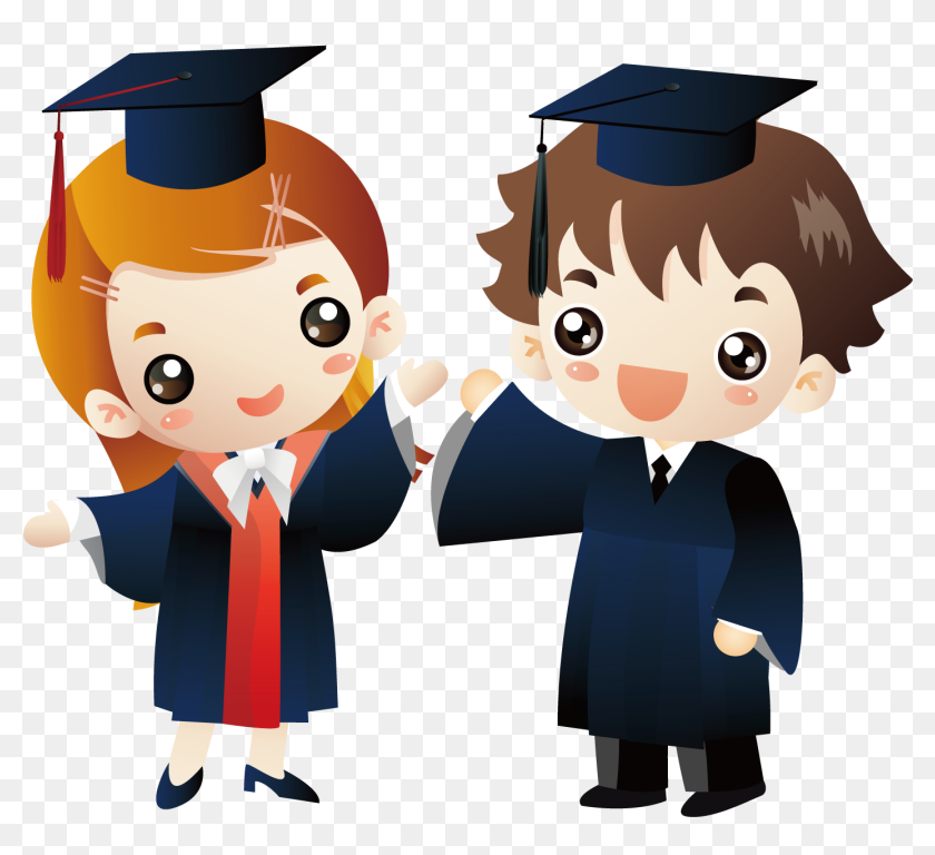 Cute Graduation Cartoon, HD Png Download - 1500x1500(#6890387) - PngFind