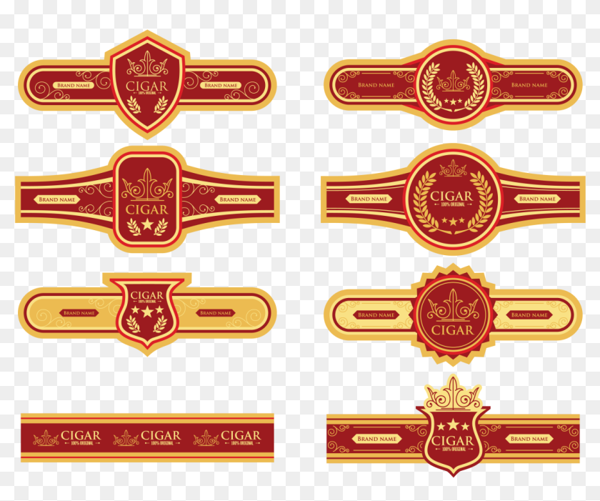 cigar label free vector hd png download 1400x980 6892598 pngfind