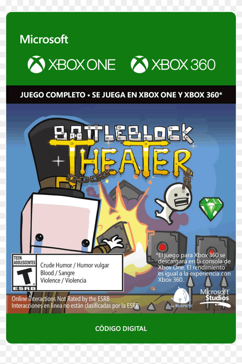 Battleblock Theater Xbox 360 Hd Png Download 955x1336 6893930 Pngfind