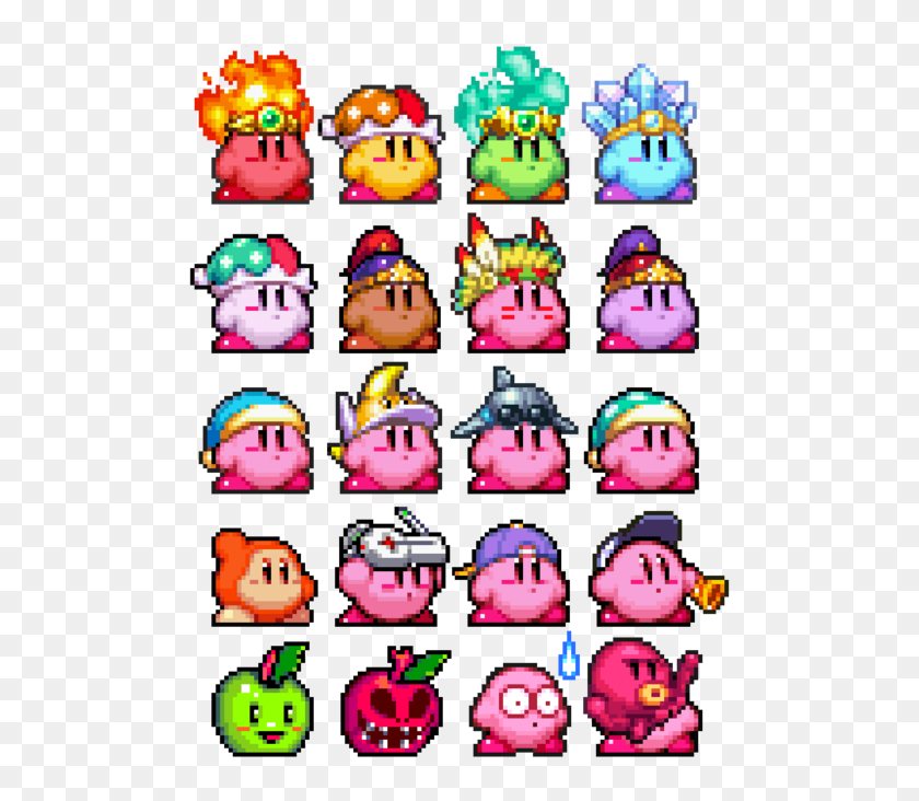ArtStation Character Sprites: Kirby And Waddle Dee