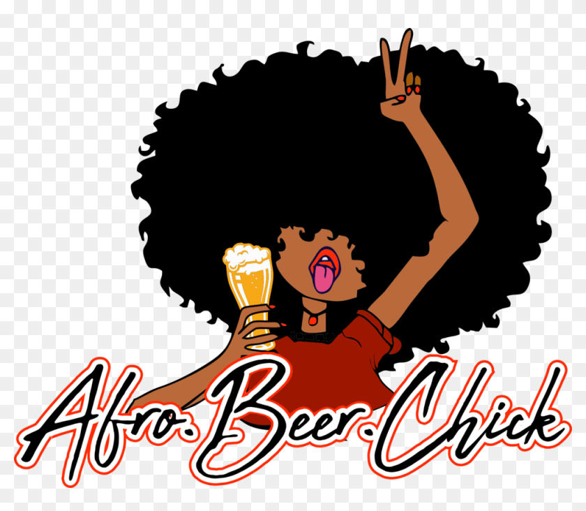 Afro Beer Chick - Cute Black Girls Cartoon Character, HD Png Download -  1000x824(#6895669) - PngFind