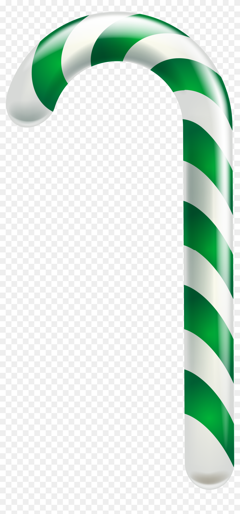 Transparent Candies Clipart Green Christmas Candy Cane, HD Png