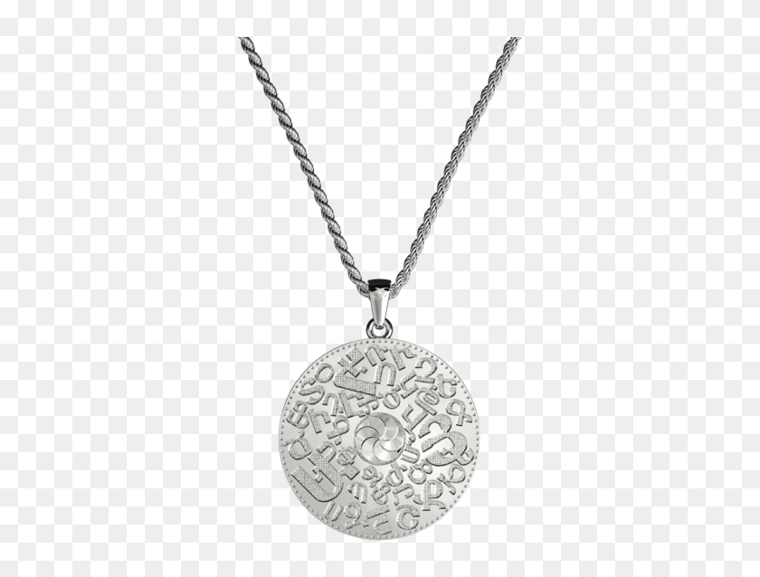 Silver Armenian Alphabet Necklace Monnaie Du Pape Bijoux Hd Png Download 7x7 Pngfind