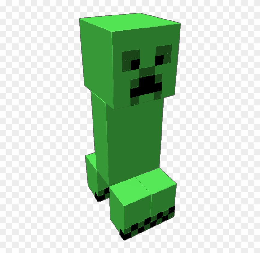 Fully Functional Creeper From Minecraft He Looks Around