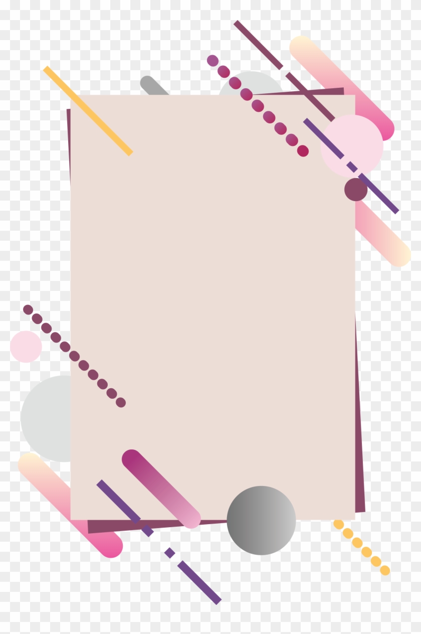 Light Pink Rectangle Banner With Top Bottom Diagonal
