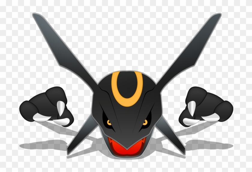 Shiny Mega Rayquaza Black, HD Png Download - 800x600 (#6753532