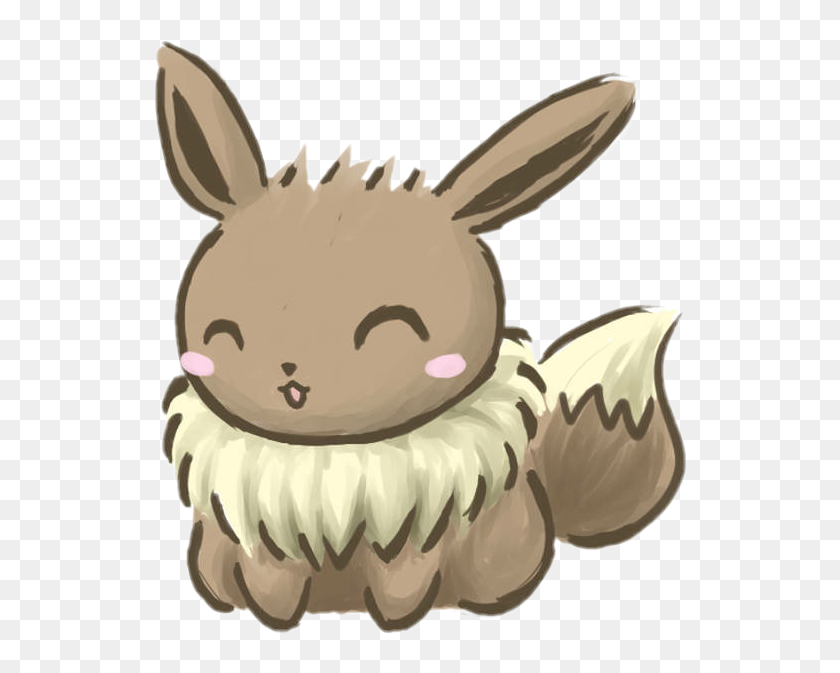 Kawaii Chibi Eevee Pokemon Graphic · Creative Fabrica