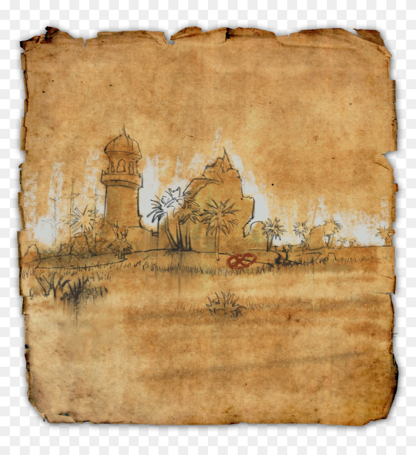 Clockwork City Fishing Map Clip Art Stros M Kai I - Clockwork City Eso Treasure Map, Hd Png Download -  1024X1024(#6903788) - Pngfind