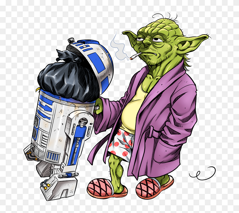 Yoda Master Cartoons Funny, HD Png Download - 680x667(#6905800) - PngFind