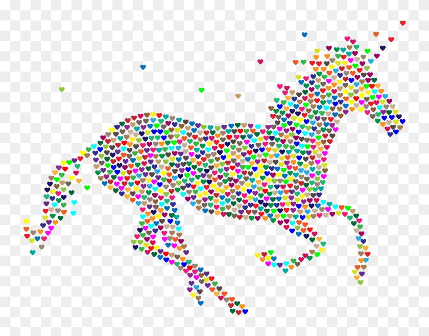 Rainbow Unicorn With No Background, HD Png Download - 750x577(#6906284 ...