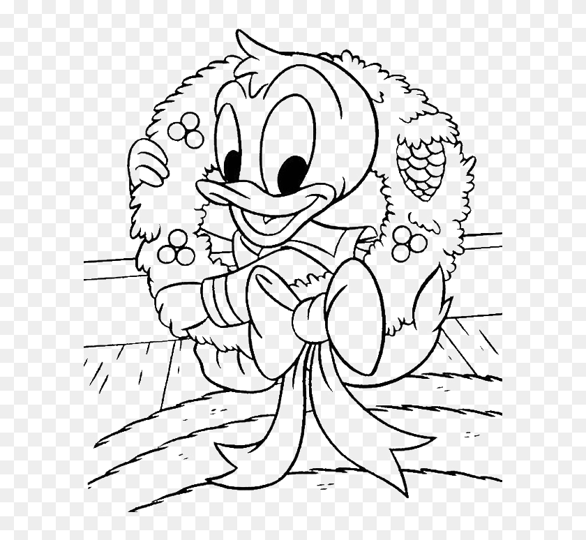 Baby Duck Coloring Pages Baby Donald Duck Christmas Coloring Pages Hd Png Download 600x694 6906814 Pngfind