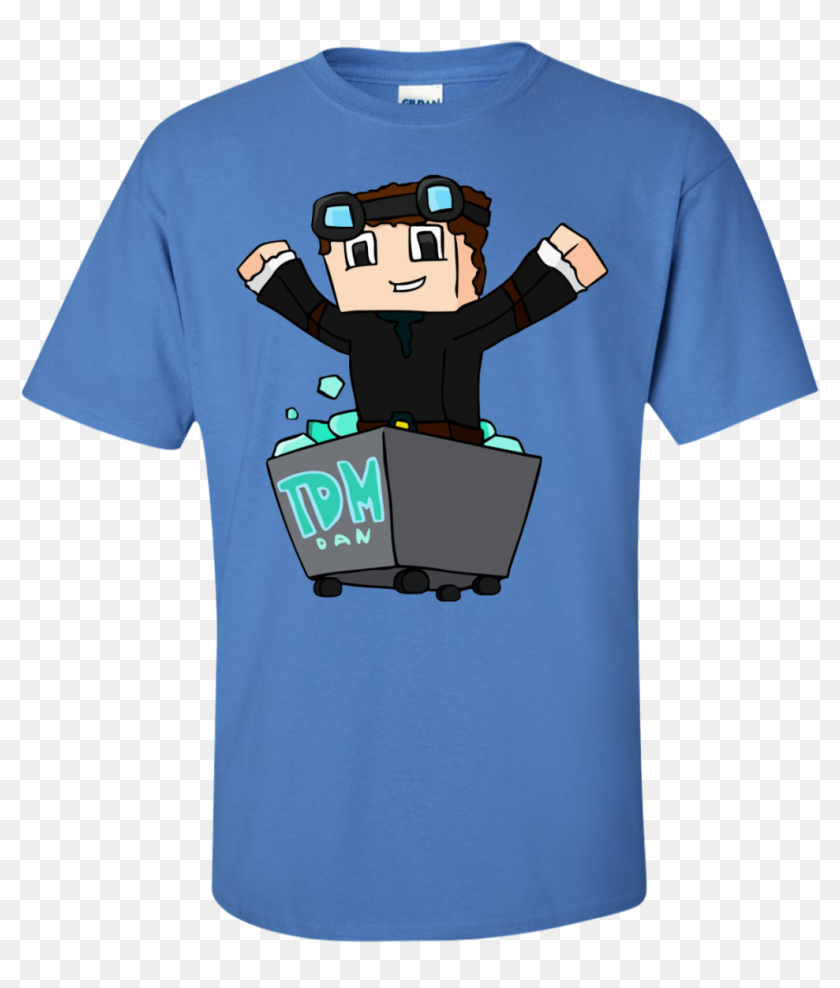 Dantdm The Diamond Minecart T-shirt - Sleeve, HD Png Download ...