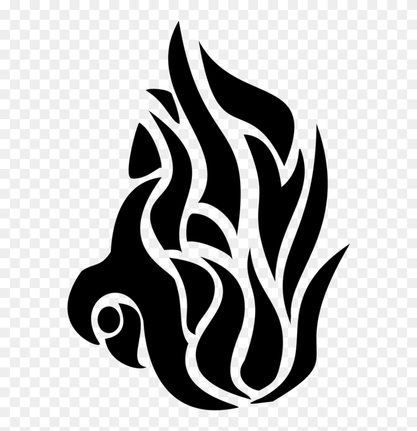 Transparent White Flame Png - Tribal Tattoo Designs Fire, Png Download - 572x788(#6908454) - PngFind